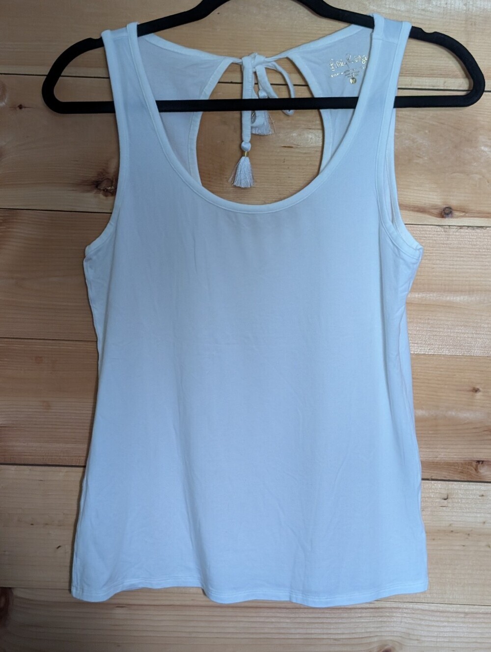 Lilly Pulitzer Gorgeous Tank With Pom Pom Keyhole Closure.medium, nwot